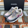CHANEL Tweed Suede Sneakers 37 162846670 [P]