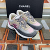 CHANEL Tweed Suede Sneakers 37 162846670 [P]