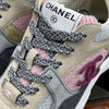 CHANEL Tweed Suede Sneakers 37 162846670 [P]