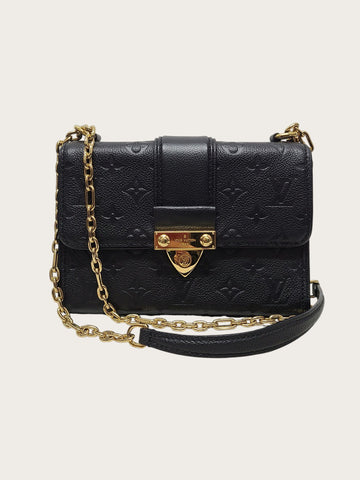 Louis Vuitton Black Monogram Empreinte Saint Sulpice BB Chain Shoulder Bag 162847906 [P]