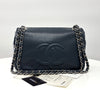 CHANEL Caviar Flap Chain Shoulder Bag Navy 162849019 [P]