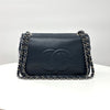 CHANEL Caviar Flap Chain Shoulder Bag Navy 162849019 [P]
