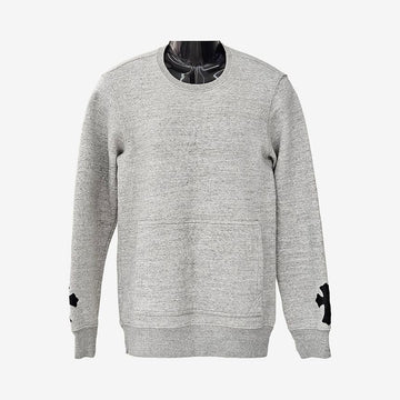 Chrome Hearts Leather Patch Paper Jam Crew Neck Grey 8W256OMN 162850197 [P]