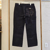 Chrome Hearts Double Knee Cross Black Leather Patch Jeans 36 162850476 [P]