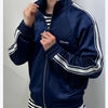Celine Double Face Training Zip-Up Jacket Navy M 162851160 [P]