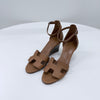 Hermes Izmir Legend Strap Sandal Heel Brown 37 162851278 [P]