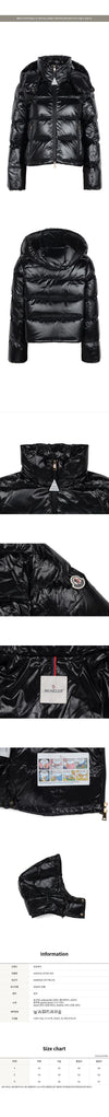 Moncler Black Niveole Hooded Goose Down Jacket 162874087 [P]