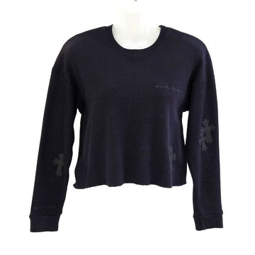 Chrome Hearts Leather Patch Waffle Crop Knit Black 162882815 [P]