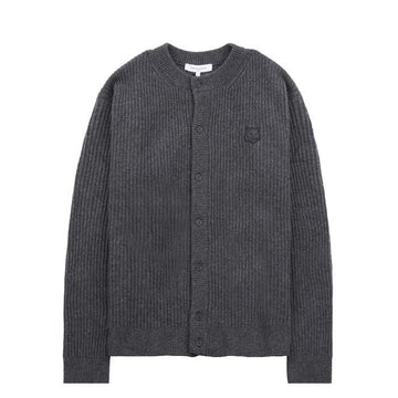 MAISON KITSUNE Wool-Ribbed Cardigan mit Fox-Head-Design 162884576 [P]