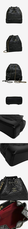 CHANEL Gabrielle Small Backpack Black KTUCUJR9 162888330 [P]