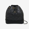 CHANEL Gabrielle Backpack Small Black 12345 162888371 [P]