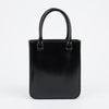 Prada Triangle Logo Small Brushed Leather Tote Bag Black 162358514 [P]