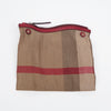 Burberry Medium House Check Canvas Bucket Shoulder Bag Burgundy 162358759 [P]
