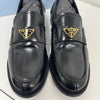 PRADA Lackiertes Metall-Logo gebrushter Loafer 2DB223 162951534 [P]