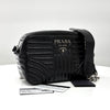PRADA Diagramm Silberne Kette Kamera Tasche Crossbody Schwarz (1BH083) 162937767 [P]