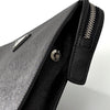 Prada Saffiano Triangle Logo Clutch Bag Black 162938020 [P]