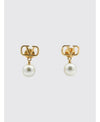 Valentino V Logo Pearl Earrings 156798986 [P]