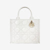 Dior Book Tote Small Leather White UZDCNQ6Y 162952223 [P]