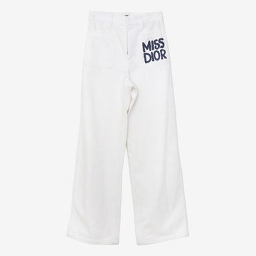 DIOR Miss Graffiti Weiße Denim Hose 32 162953390 [P]
