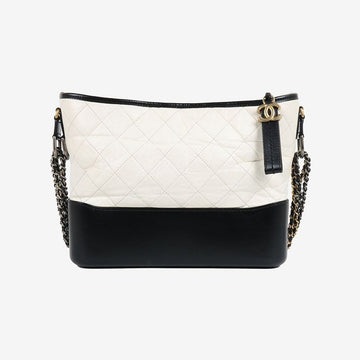 CHANEL Gabrielle Hobo Bag Medium White 26 162888659 [P]