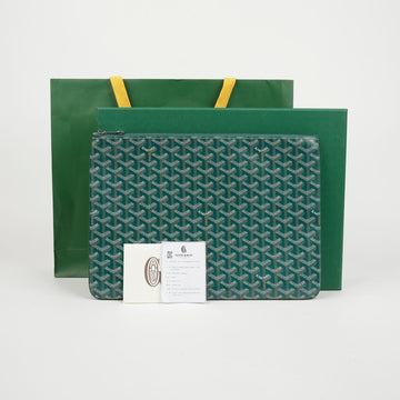 GOYARD セナ MGM クラッチ グリーン 162374025 [P]