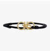 SALVATORE FERRAGAMO Gancini Bow Braid Gürtel 230369 780496 145239689 [P]