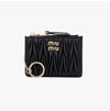 Miu Miu Matelassé Nappa Zip Card Holder 160301268 [P]