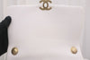 CHANEL ラムスキン cc キルティング スモール チェーン ショルダーバッグ AS3206 ホワイト 162996488 [P]