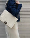 CHANEL Grosser Boy Bag in Weißbeige 3VCHB25012 76936522 [P]