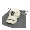 BALENCIAGA Simpson Collaboration Stickerei Baseballcap Weiß L 690829 163064682 [P]