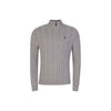 POLO RALPH LAUREN Kabel-Halbzippullover mit gesticktem Pony, Grau 710810841 002 160545060 [P]