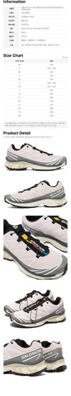 SALOMON Damen XT-6 Sneaker Cloudburst Eis Pink Tapioka 160468801 [P]