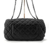 CHANEL Lammleder Silber Chain Flap Schultertasche 163083291 [P]