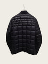 Moncler Black Leather Nylon Mix Triomphe Rider Down Jacket 163085457 [P]