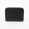 SAINT LAURENT モノグラムジッパー財布 ブラック 162257128 [P]