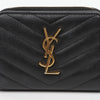 SAINT LAURENT モノグラムジッパー財布 ブラック 162257128 [P]