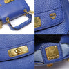 MCM ミニトップハンドル2WAY レザー 1AAF01 LU001 ネイビー 163090743 [P]