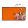 HERMES Rodeo Pegasus Bag Charm Pink Brown 163093297 [P]