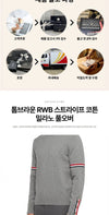 THOM BROWNE Coton Milano Stitch RWB Streifen Herren Strickpullover 163103944 [P]