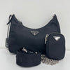 PRADA テスート チェーンストラップ ホーボーバッグ (1BH204) 163154888 [P]