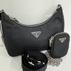 PRADA テスート チェーンストラップ ホーボーバッグ (1BH204) 163154888 [P]