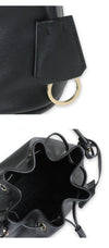 Prada Women's Triangle Logo Leather Mini Bucket Bag F0002 133073616 [P]
