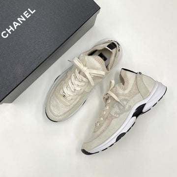 CHANEL Strick Sneakers mit CC-Logo 42 163152844 [P]