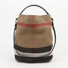 Burberry Ashby Medium Canvas Hobo Bag Black 160698048 [P]