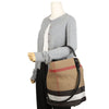 Burberry Ashby Medium Canvas Hobo Bag Black 160698048 [P]