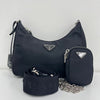 PRADA テスート チェーンストラップ ホーボーバッグ (1BH204) 163154888 [P]
