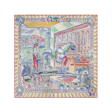 Hermes Pony Pit Stop Scarf 70 163155422 [P]