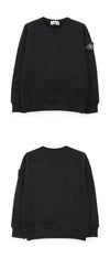 STONE ISLAND キッズ ワッペン パッチ クルーネック トレーナー (ブラック) 6100001 0029 162645047 [P]