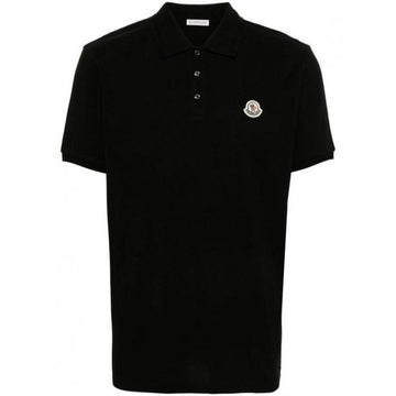 MONCLER Logo Patch Baumwoll-Piqué Polo-Shirt 163209507 [P]