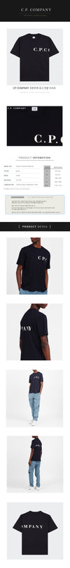 CP COMPANY CPカンパニー フロントバッグ ロゴ 半袖ティーシャツ 18CMTS139A 005100W 999 135649869 [P]